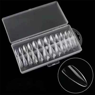 China 240pcs/box Flexibility Clear Sharp False Nail Tips Tips Artificial Nail Art Gel Extension for sale