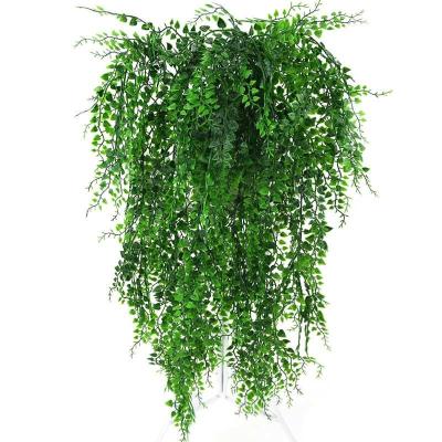 China Plant Vines Wall Hanging Simulation Transient Artificial Rattan Leaves Branches Plant Ivy Leaf Home Wedding Green Plant Decoration for sale