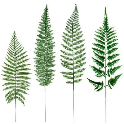 China Oriental Artificial Plastic Leaves Central Statistical Institute Wedding Flower Arrangement Decoration One Piece Simulation Pine Branch Green Leaves Leaves for sale