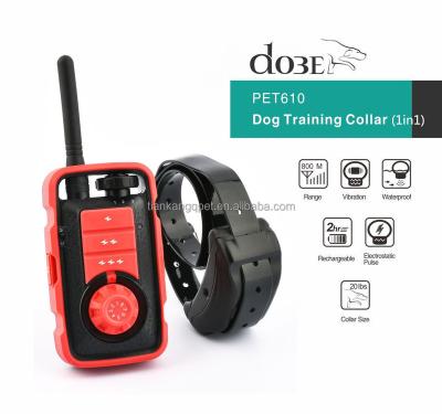 China 800M Electronic Pet Training Bark Control Collar Dog Rechargeable Electric Anti Bark Collar Stocked Waterproof Outdoor for sale