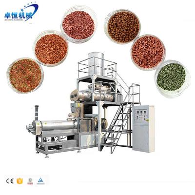 China Fish Food Extruder Machine Pet Pellet Fish Poultry Animal Feed Production Line for sale