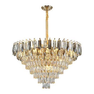 China Light Luxury K9 Crystal Chandelier Luxury High Quality Hanging Modern Elegant Chandelier Pendant Crystal for sale