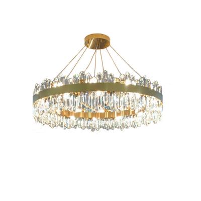 China Light Luxury Round Light Luxury Hotel Living Room, Dining Room, Luxury Crystal Chandelier for sale