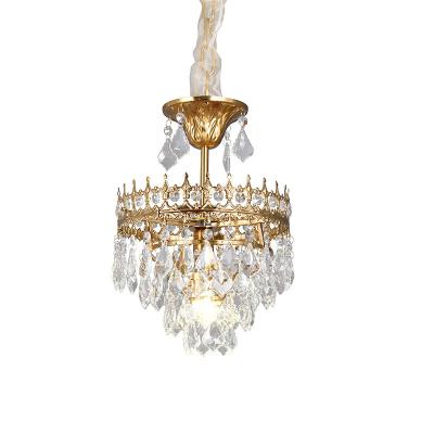 China French Style Restoring Antique Ways French Chandelier Bedroom Bed Dining Room Entrance Hall Crown Medium Crystal Lighting The Retro Small for sale