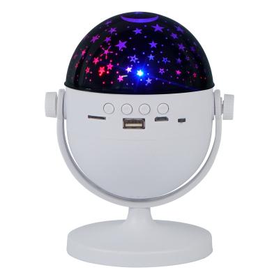 China ABS+PS ABS+PS White Orange Green Orange Brown Picosecond Starry Sky Night Decorative Table Lamp with Music for sale