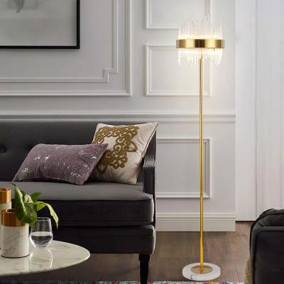 China Nordic stainless steel marble crystal crystal minimalist creative living room modern postmodernism floor lamp for sale