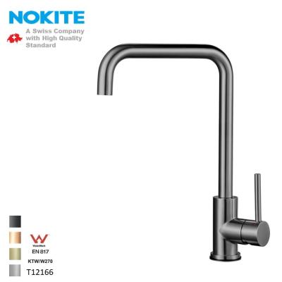 China Thermostatic Faucets Modern Design 304 Stainless Steel Lever Kitchen Faucet Solid Side Faucet for sale