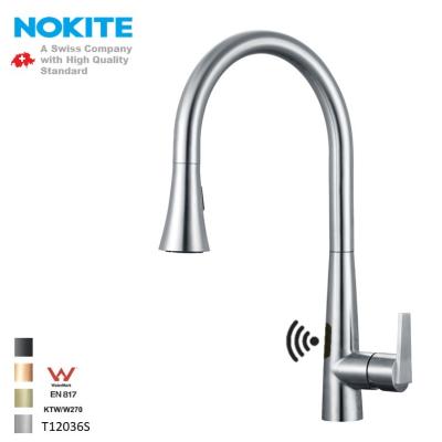 China Thermostatic Faucets Sensor 304 Stainless Steel Solid Lever Kitchen Faucet Side Faucet for sale