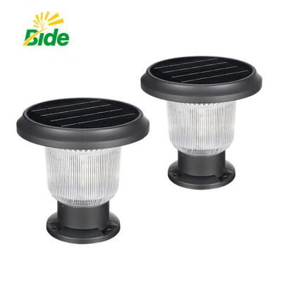 China Modern high quality outdoor led solar pillar light ip65 waterproof solar light for sale