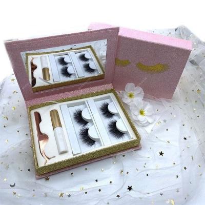 China Wholsale 100% real natural mink eyelash custom long lashes lash book for sale