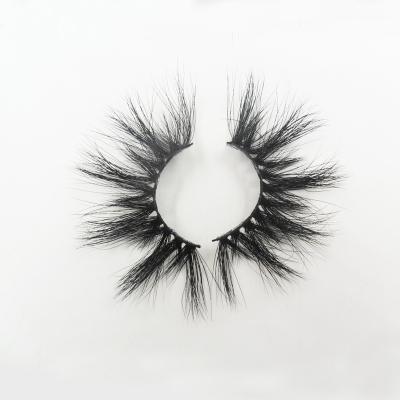 China 25mm Waterproof Siberian Mink Fur Eyelashes 3d Mink Lashes and Beauty Mink Lashes for sale