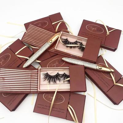 China Crisscross Eyelash Vendor Customized Boxes Custom Luxury Eyelash Packaging for sale