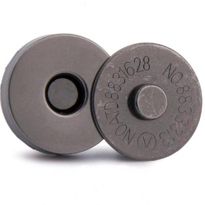 China QingHe 18x2mm LEAD FREE Antique Sliver Ultrathin Metal Snaps Button Round Fasteners Magnetic Button for Bags and Clothes for sale