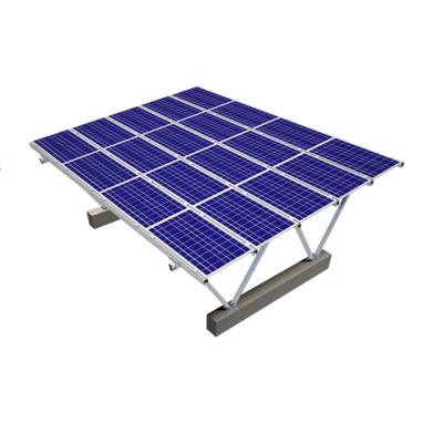 China Aluminum Ground Mount Carport Parking Lot AL6005-T5 Solar Systems Tiers Carport Aluminum Supporting Structure for sale