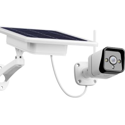 China Siren Integrated White Solar Bracket Camera Solar CCTV Camera Housing Solar Powered Camera Water Proof 2021 New for sale