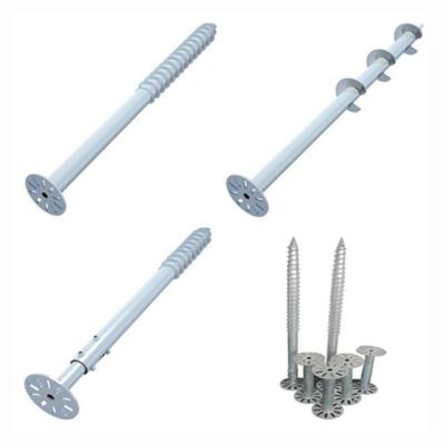 China Solar Rail Mounting Earth Mounting Component Galvanized Pile Anchor Q235 Screw Poles For Solar PV Panel System for sale