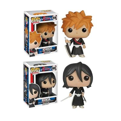 China Funny Funko Pop Animation WHITE ICHIGO RUKIA Action Figure Toys Vinyl Figure Doll Gift Desktop Ornaments Model Wholesale for sale