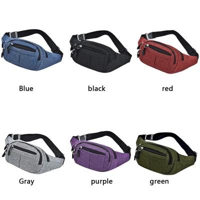 China Outdoor Waist Bag Fanny Pack Purse Large Phone Women Men Fashion Water Proof Belt Bag Casual Canvas Pocket for sale