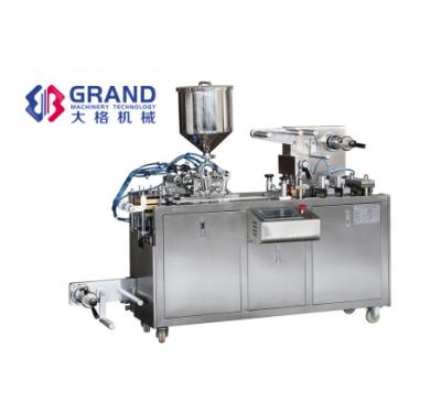 China DPP-80 Automatic Food Blister Packing Machine Olive Oil Liquid Juice Honey Blister Packing Machine for sale