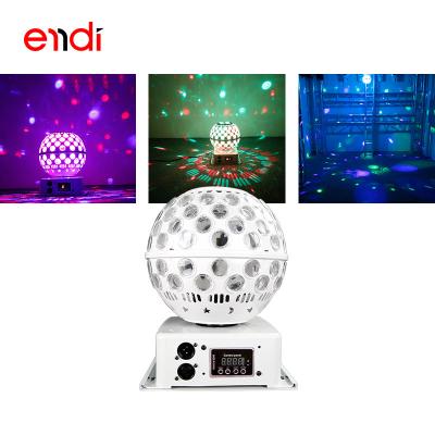 China ENDI Residential Remote Control Spin Led Stage Light with DMX512 Controller for Party Disco Bar Gym Karaoke and DJ Lights for sale