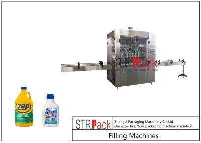 China Máquina de rellenar líquida automática del corrosivo anti para el limpiador detergente del piso del blanqueo de la botella en venta