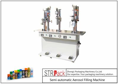 Chine 3 dans la machine de remplissage d'aérosol de 1 volume 20-450ml, équipement de remplissage de boîte d'aérosol à vendre