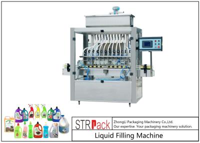 China Das 12 Düsen-automatische Reinigungsmittel Liquid Filling Machine für Zeit 30ml-5L basierte automatische Füllmaschine zu verkaufen