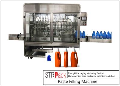 China Beweis-Wäscherei-Flüssigkeits-Reinigungsmittel-Füllmaschine 12 des Tropfenfänger-0.5-5L versieht 3000 B/H mit einer Düse zu verkaufen