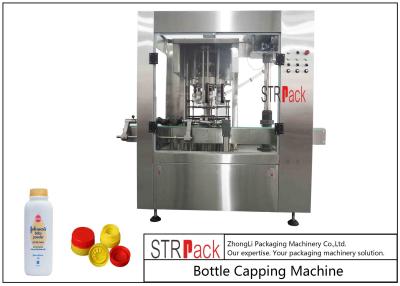 China Impulso da imprensa nas cabeças tampando da máquina 8 da garrafa automática para o óleo comestível/talco à venda