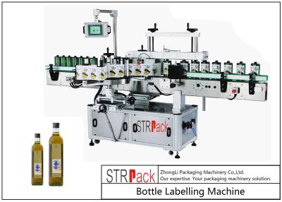 China 20-120 BPM-Flessensticker Etiketteringsmachine voor Maagdelijke Olive Oil Square Bottle Te koop