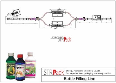 China Máquina de enchimento com a máquina de enchimento anticorrosiva da gravidade, máquina tampando linear do inseticida e do adubo químico à venda