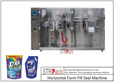 China Laundry Detergent Liquid Pouch Packing Machine With Servo Piston Filling Machine for sale