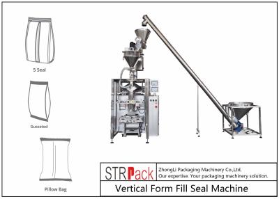 China Quad Seal Bagger Automatic Filling And Packing Machine For Cocoa, Icing Sugar Powder for sale