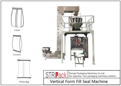 China Empaquetadora principal multi vertical de la escala 100 - gama de medición 5000g con el pesador de la combinación de la Multi-cabeza en venta