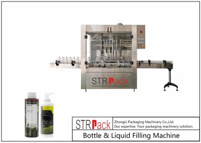 China Botella automática y máquina de rellenar líquida para los productos líquidos con 8, 10, 12, 14 o 20 bocas de relleno. en venta