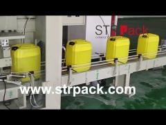 20L Plastic Drum Jerry Can Corrosive Liquid Filling Machine Capping Machine Line