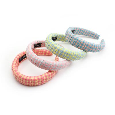 China Pastel Factory Wholesale Pastel Hair Bands Circle Hair Band Vintage Cloth Headband Hair Accessories Girls Hair Accessories Headband Students Direct Selling for sale