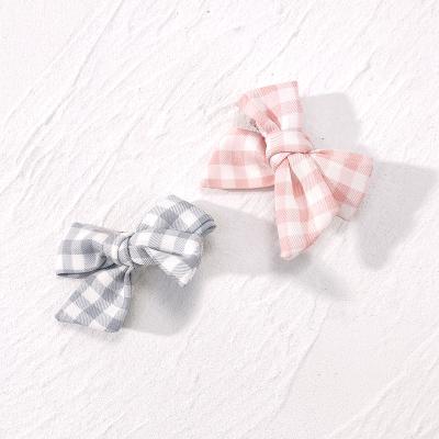 China B.PHONE Korean style student hairpins European and American plaid butterfly barrettes hair grips hangers hair clips for girls for sale