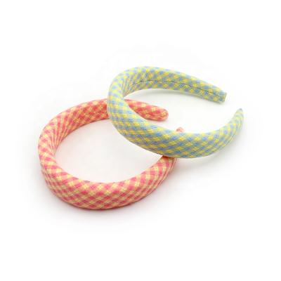 China Big Soft Wholesale Plain Headband Multicolor Handmade Girl Hair Band For Women for sale