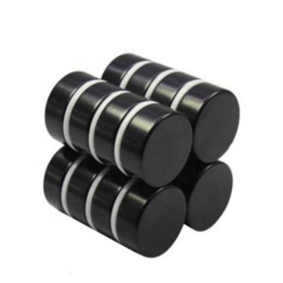 China Customized Powerful Industrial Magnet ndfeb Neodymium Disc Black Epoxy Coated Magnet for sale