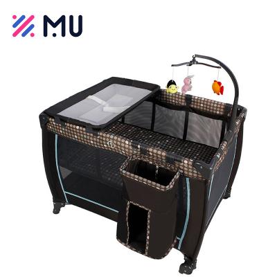 China Modern Baby Ferniture Multifunctional Crib Beds&cribs With Inner Wheels for sale