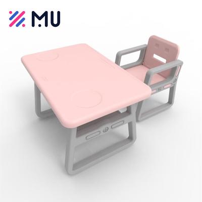 China EUROPEAN Plastic Kids Furniture Table For Kids With Chairs Kids School Tables And Chairs for sale