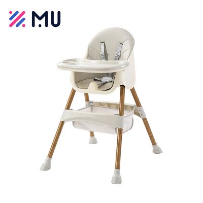 China EUROPEAN 2023 New Product Children Baby Dining Table Chair Dual-Use Baby Eating High Chair for sale