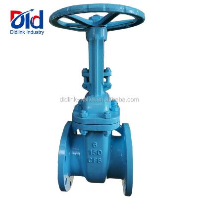 China 6 Inch General Stainless Steel 150LB CF8 Hard Sealing Non-Rising Wheel Handle Stem With Flanged Gate Valve for sale