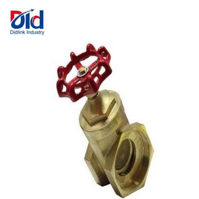 China Resilient Seated Thread Gate Valve Low Price Metal Sealing With Colored Brass Handle 200WOG Low Temperature Gate Valve for sale