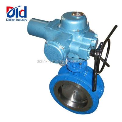 China General Cast Intelligent Electric Double Clamp Expansion Steel Driven Butterfly Valves for sale