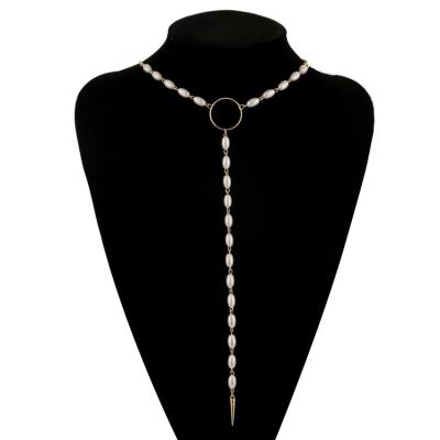 China Pearl necklace FASHIONABLE personalization pearl jewelry creative pendant necklace ladies for daily decoration for sale