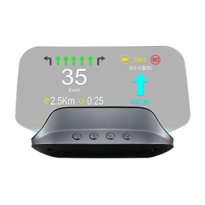 China 5.1 Inch Car HUD OBD II GPS Safe Driving Multifunctional Yellow And White Heads Up Display For Universal AC for sale