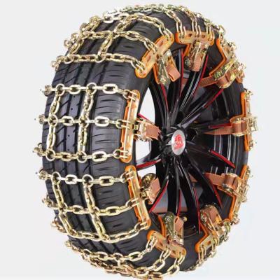 China HARDENED STEEL Mud Tractor Snow Tire Chain Alloy Steel Plated Tire Snow Chain for sale