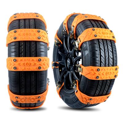 China Winter Climbing Emergency Driving Anti Skid Snow Chains For Sea Train Yellow Black TNT Universal Air Fedex Color Support Weight DHL for sale